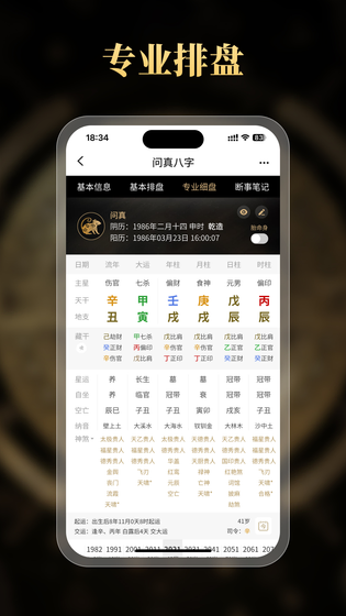 问真八字排盘 截图 4